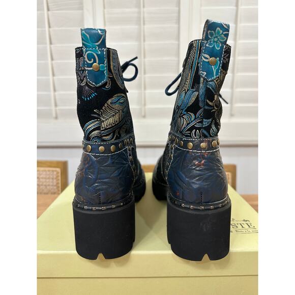 Spring Step L'Artiste Severity Blum Boots Blue Multi Size 10.5/11 US 42 EU NWB - Picture 12 of 16